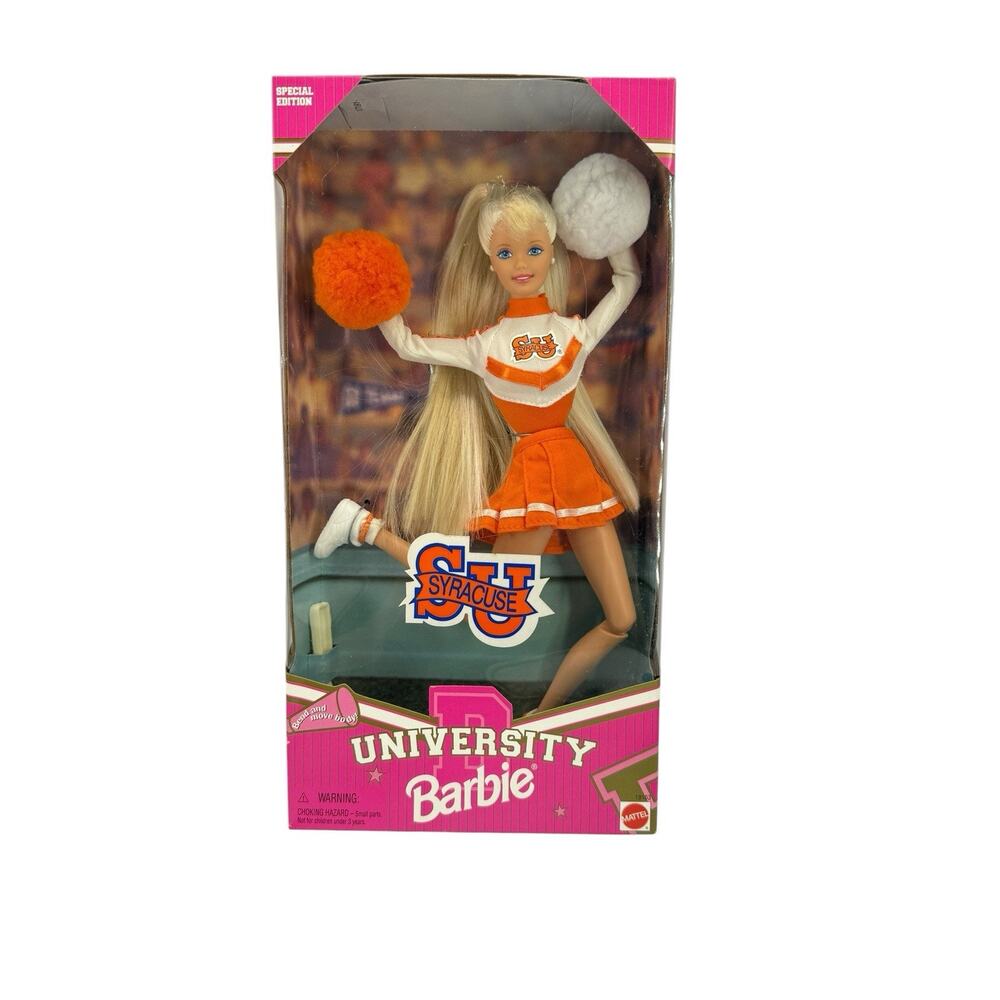 Syracuse University Barbie Cheerleader Doll Mattel , 1996. New In Box